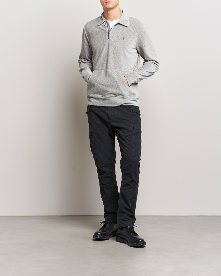 Herren | Pullover | Polo Ralph Lauren | Knit Corduroy Half-Zip Andover Heather