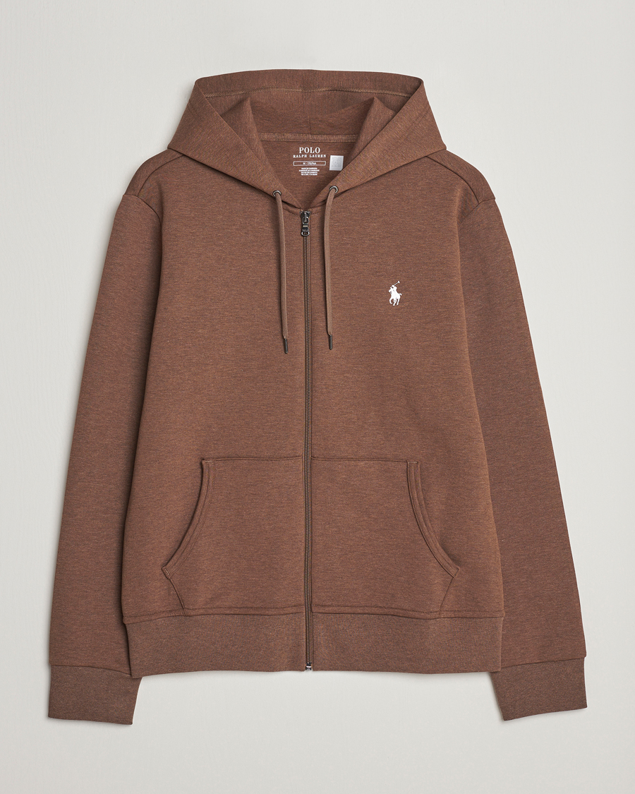 Herren | Pullover | Polo Ralph Lauren | Double Knitted Full-Zip Hoodie Cedar Heather