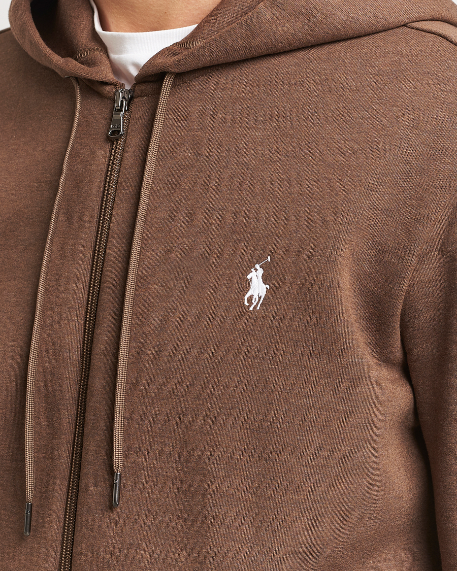 Herren | Pullover | Polo Ralph Lauren | Double Knitted Full-Zip Hoodie Cedar Heather