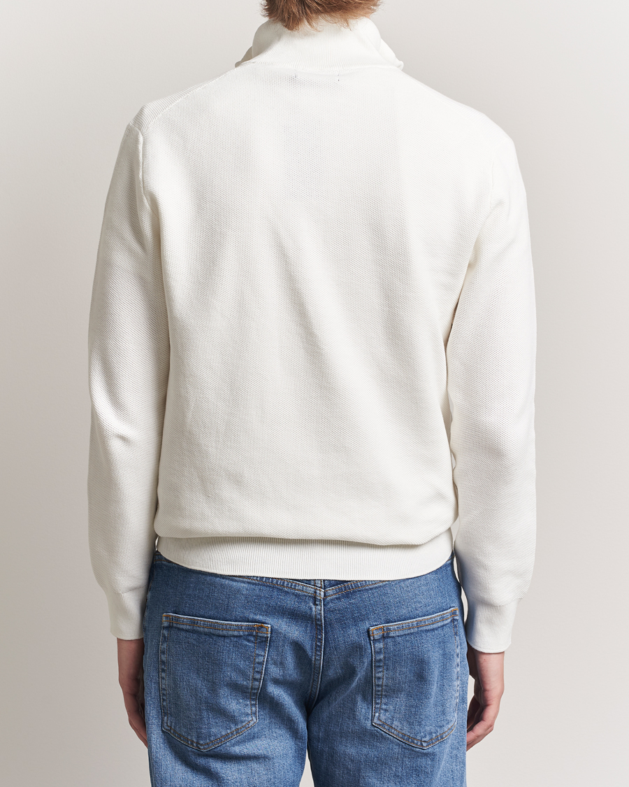Herren | Pullover | Polo Ralph Lauren | Textured Half Zip Deckwash White
