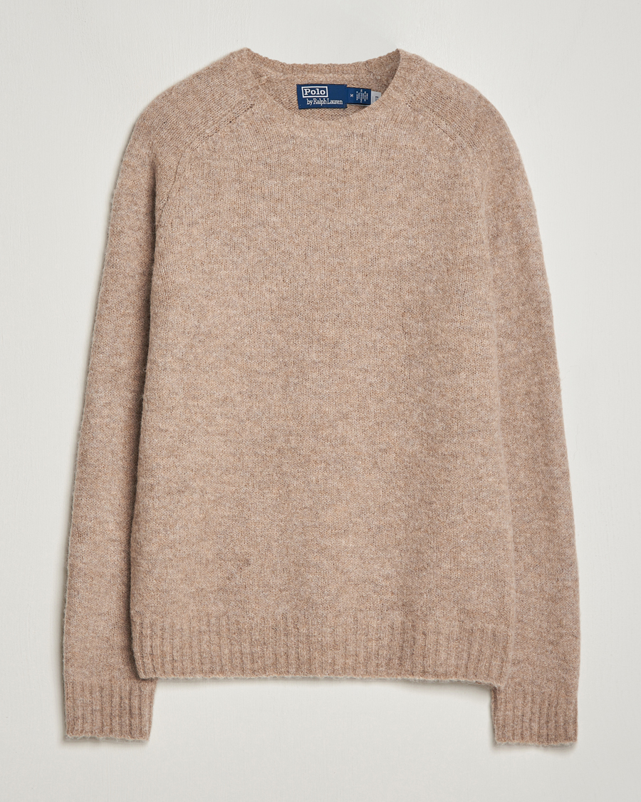 Herren | Pullover | Polo Ralph Lauren | Alpaca Knitted Crew Neck Sweater Oak Brown Heather