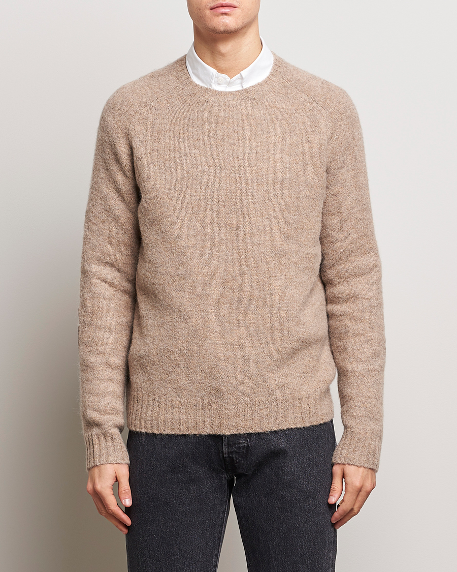 Herren | Kategorie | Polo Ralph Lauren | Alpaca Knitted Crew Neck Sweater Oak Brown Heather