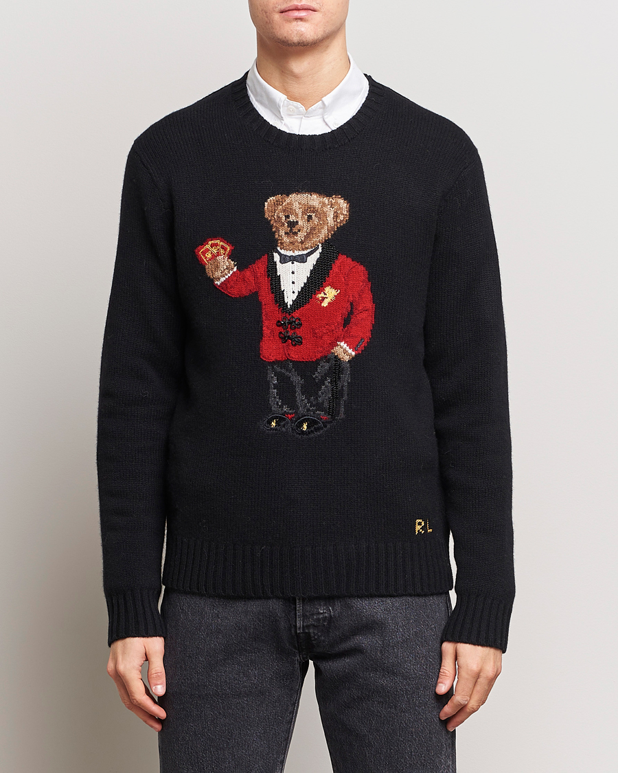 Herren | 30% sale | Polo Ralph Lauren | Lunar New Year Wool Knitted Bear Sweater Black