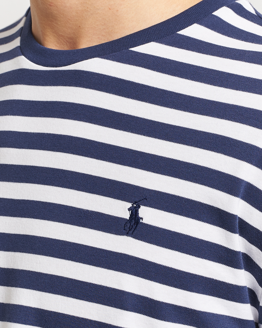 Herren | T-Shirts | Polo Ralph Lauren | Striped Long Sleeve T-Shirt Refined Navy/White