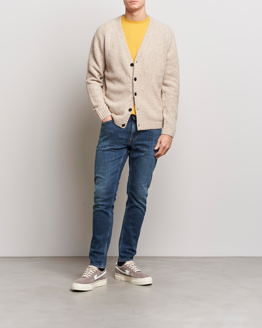 Herren | Jeans | Tiger of Sweden | Evolve Stretch Cotton Jeans Midnight Blue