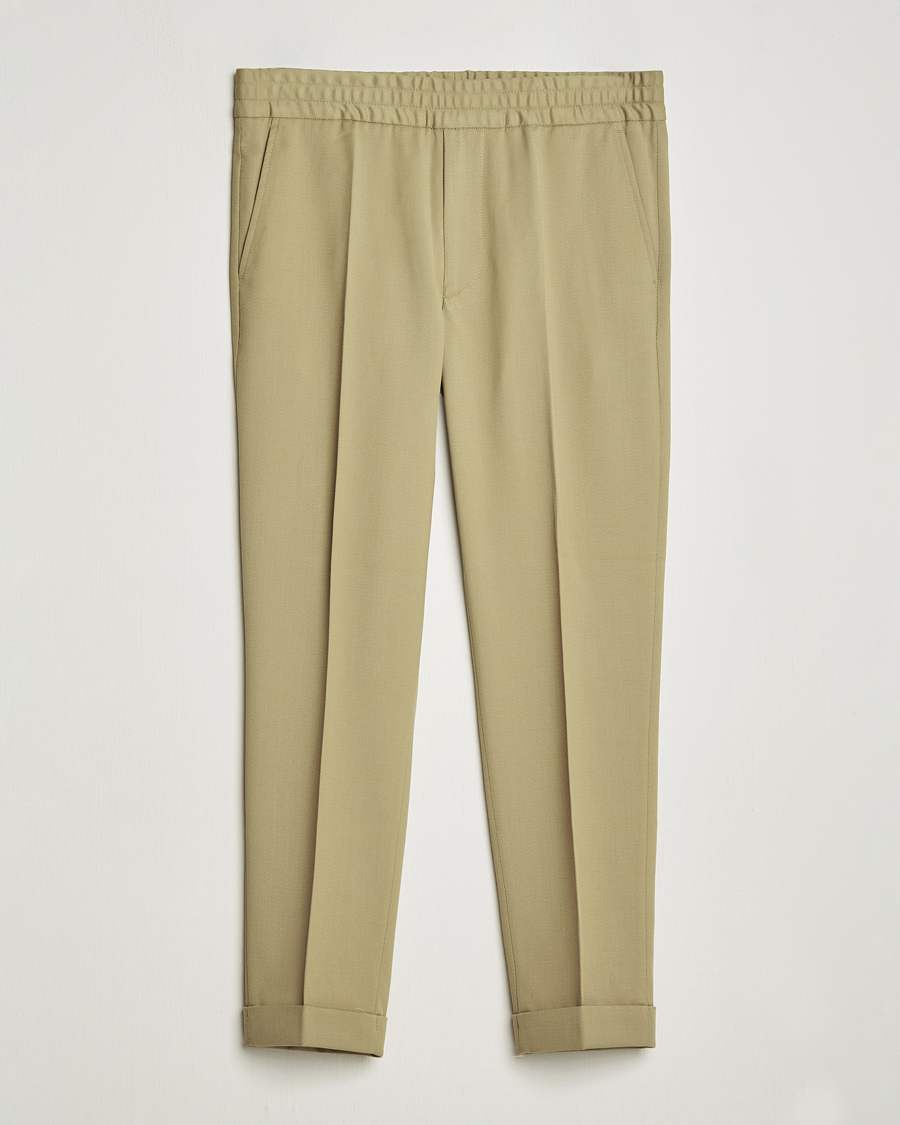 Herren | Hosen | Filippa K | Terry Cropped Trousers Sage Melange