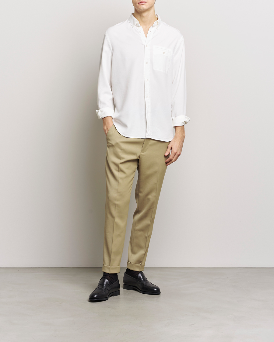 Herren | Hosen | Filippa K | Terry Cropped Trousers Sage Melange