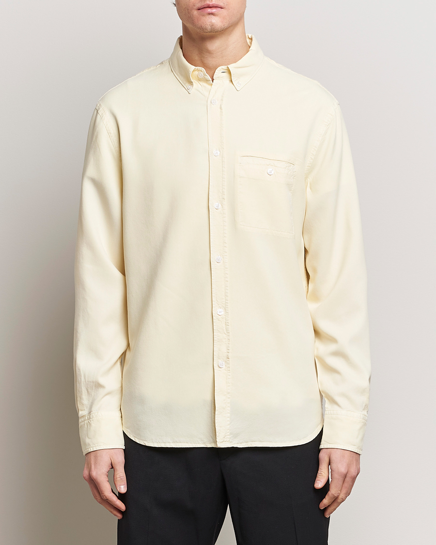 Herren | Hemden | Filippa K | Zachary Lyocell Shirt Soft Yellow