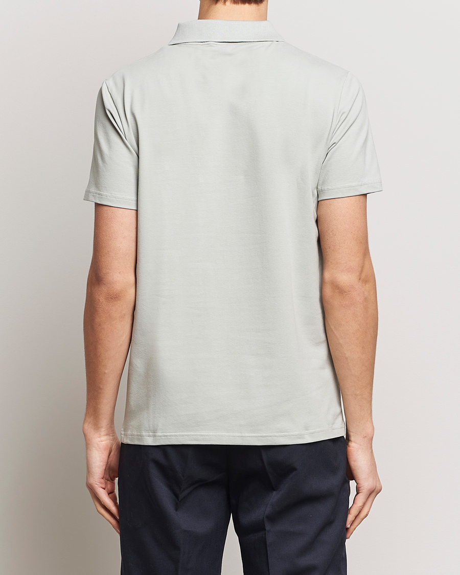 Herren | Poloshirts | Filippa K | Soft Lycra Polo T-Shirt Green Grey