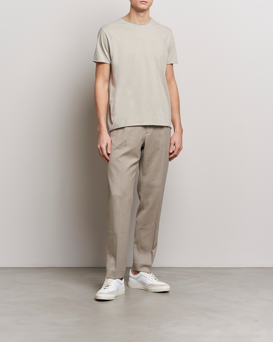 Herren | T-Shirts | Filippa K | Roll Neck Crew Neck T-Shirt Light Sage