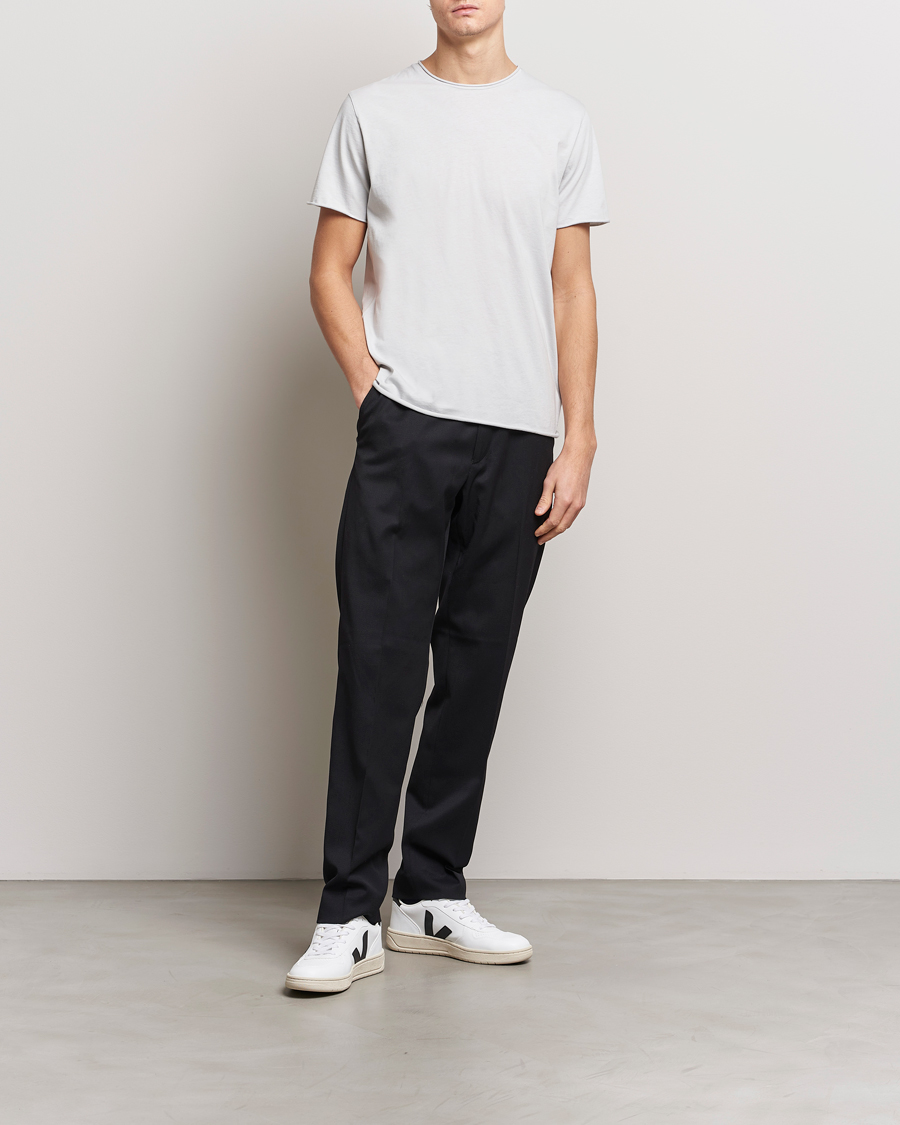 Herren | T-Shirts | Filippa K | Roll Neck Crew Neck T-Shirt Light Grey