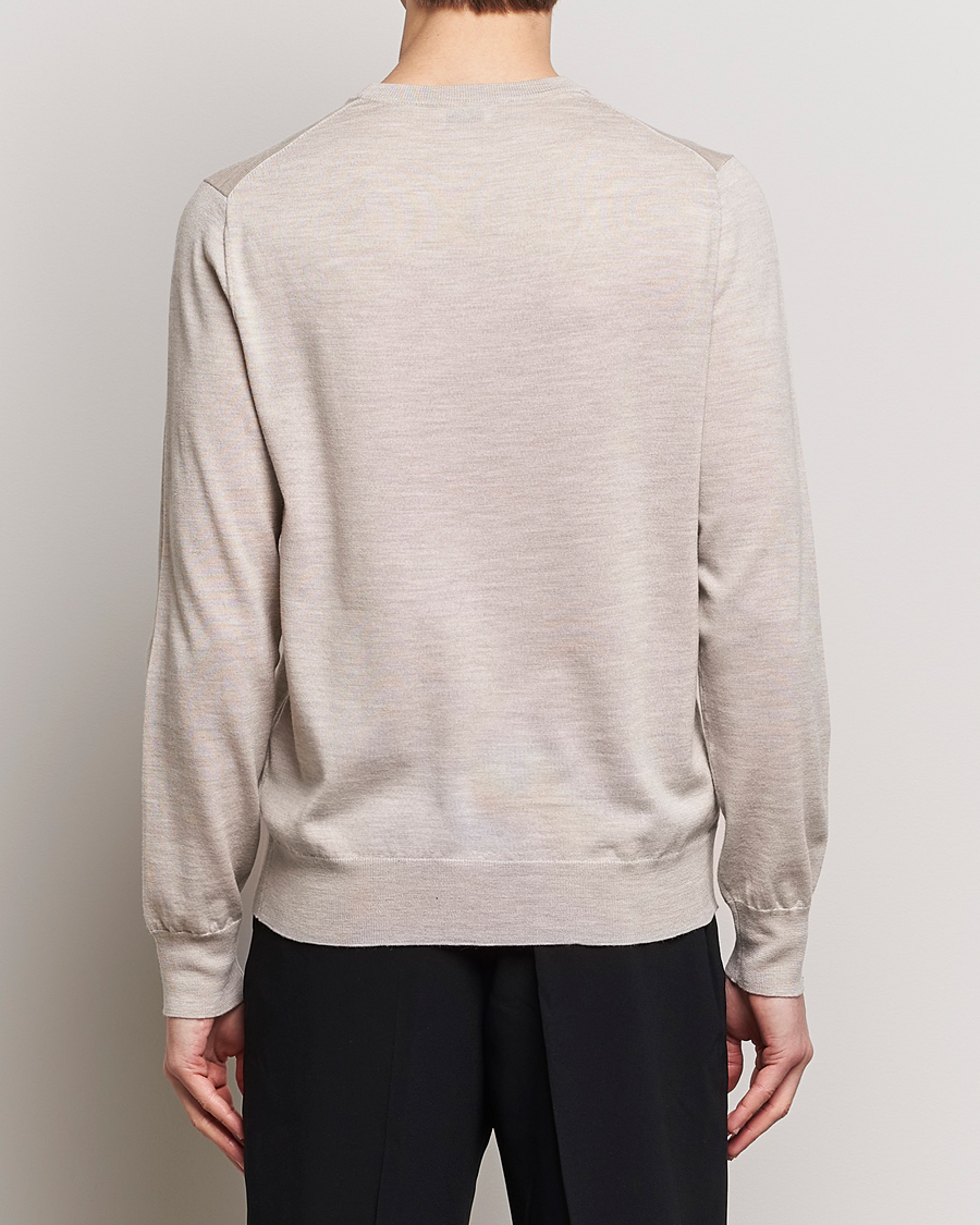 Herren | Pullover | Filippa K | Merino Round Neck Sweater Beige Melange