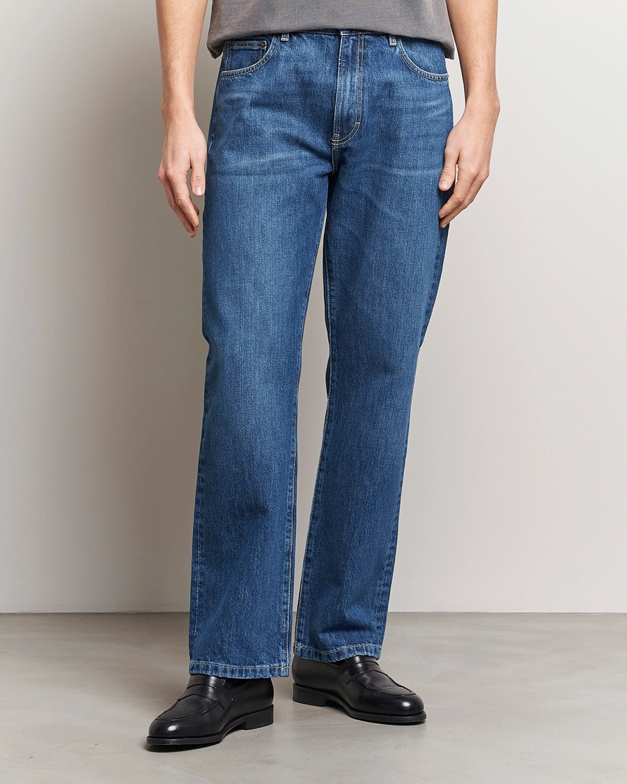 Herr | Jeans | Jeanerica | SM010 Straight Jeans Tom Mid Blue Wash