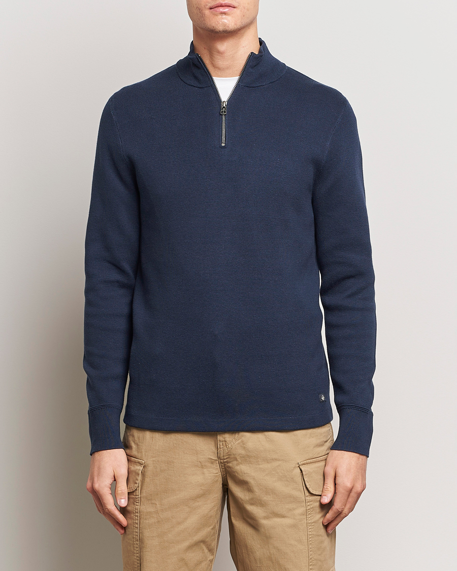 Herren | Kategorie | Dockers | Half Zip Sweater Navy Blazer