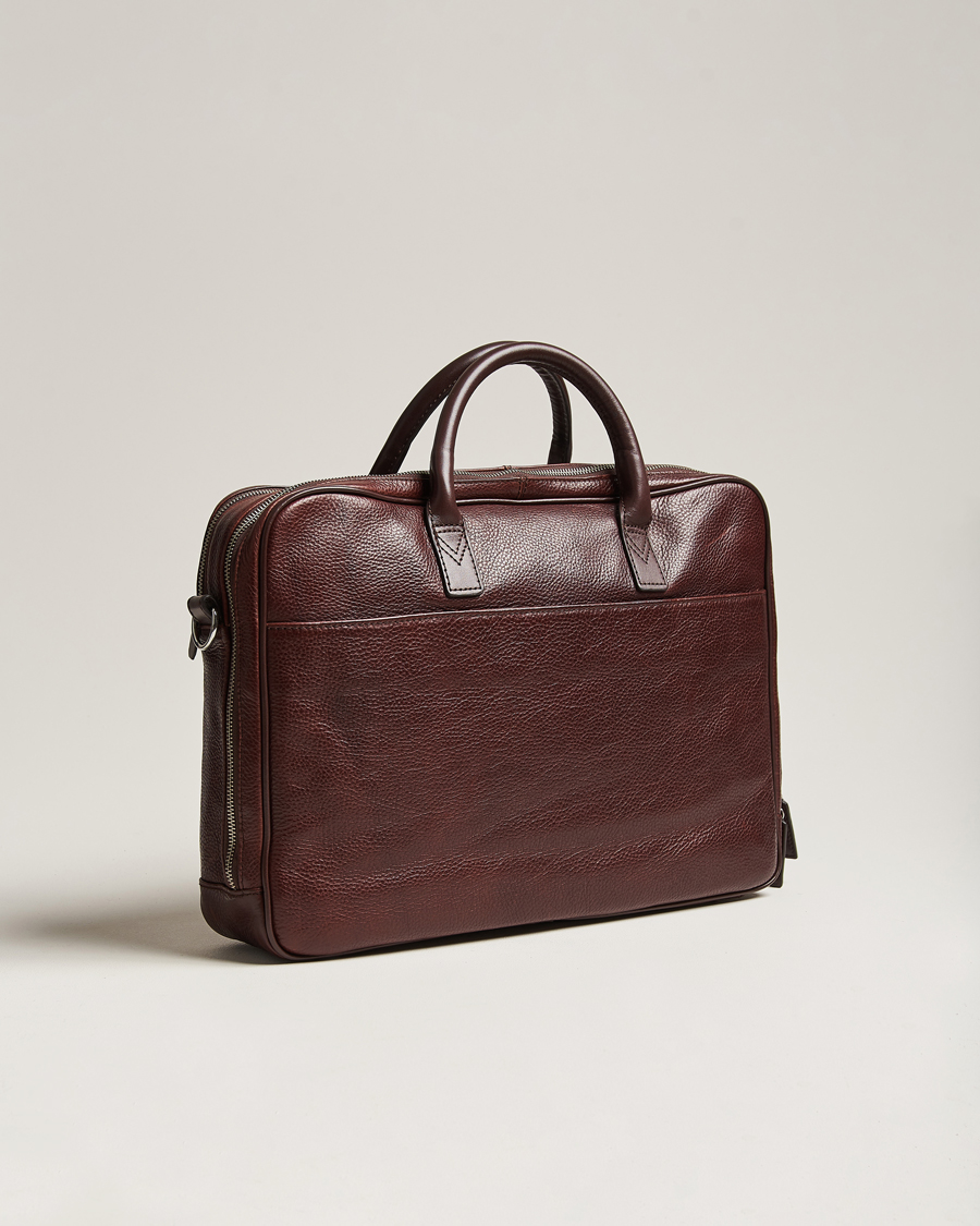 Herren | Taschen | Loake Shoemakers | Westminster Grain Leather Briefcase Dark Brown
