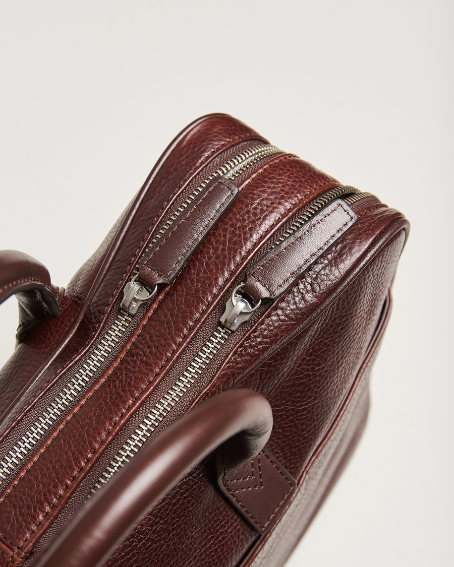 Herren | Taschen | Loake Shoemakers | Westminster Grain Leather Briefcase Dark Brown