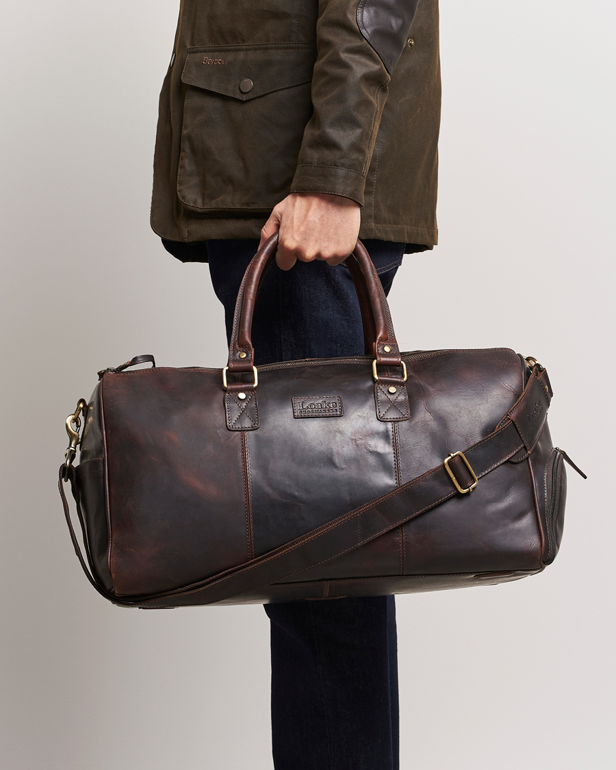 Herren | Taschen | Loake 1880 | Devon Leather Travel Bag Dark Brown