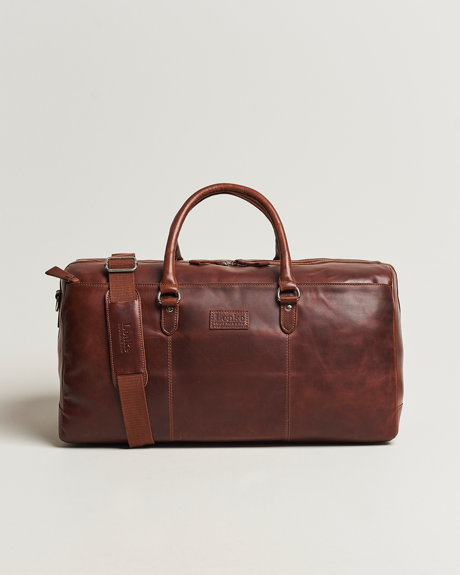 Herren | Loake 1880 Norfolk Leather Travel Bag Cedar | Loake 1880 | Norfolk Leather Travel Bag Cedar