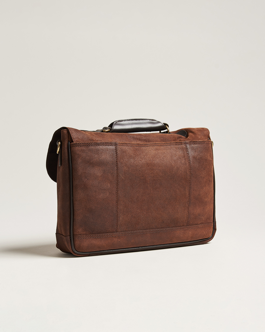 Herren | Loake 1880 Blackfriars Suede/Leather Briefcase Brown | Loake 1880 | Blackfriars Suede/Leather Briefcase Brown