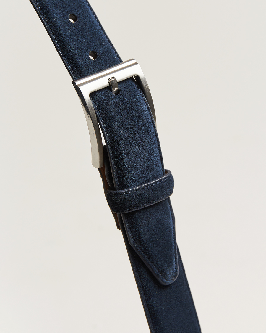 Herren | Gürtel | Loake Shoemakers | William Suede Belt Navy