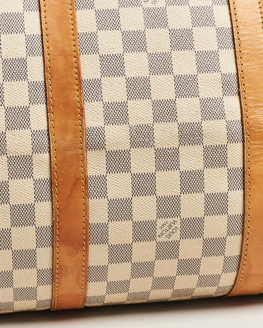 Herren | Louis Vuitton Pre-Owned Keepall 50 Bag Damier Azur | Louis Vuitton Pre-Owned | Keepall 50 Bag Damier Azur