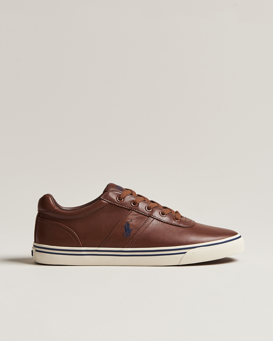 Herren | Polo Ralph Lauren Hanford Leather Sneaker Tan | Polo Ralph Lauren | Hanford Leather Sneaker Tan