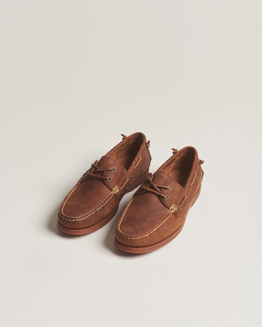 Herren | World of Ralph Lauren | Polo Ralph Lauren | Merton Leather Boat Shoe Deep Saddle