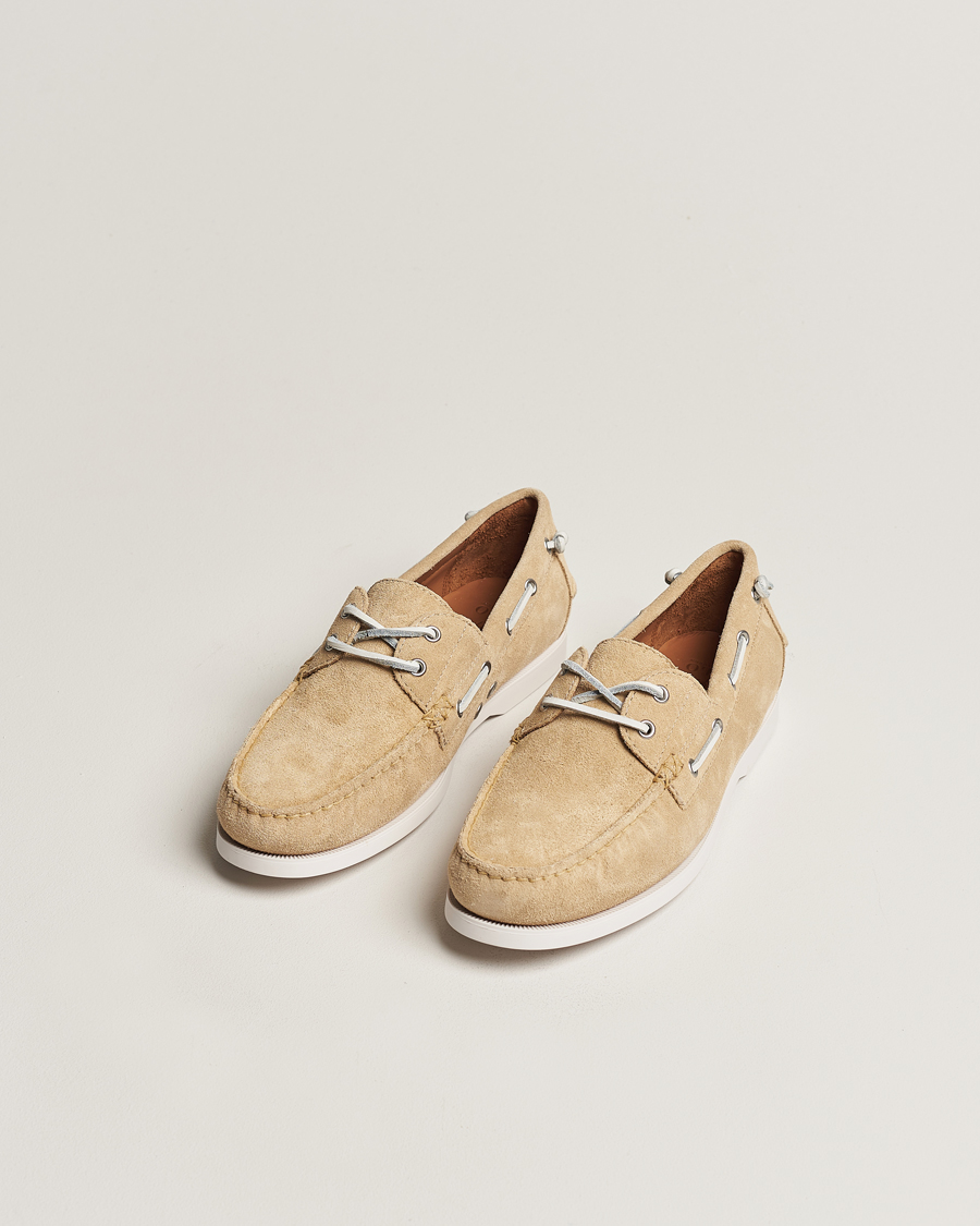 Men | Shoes | Polo Ralph Lauren | Merton Suede Boat Shoe Bone