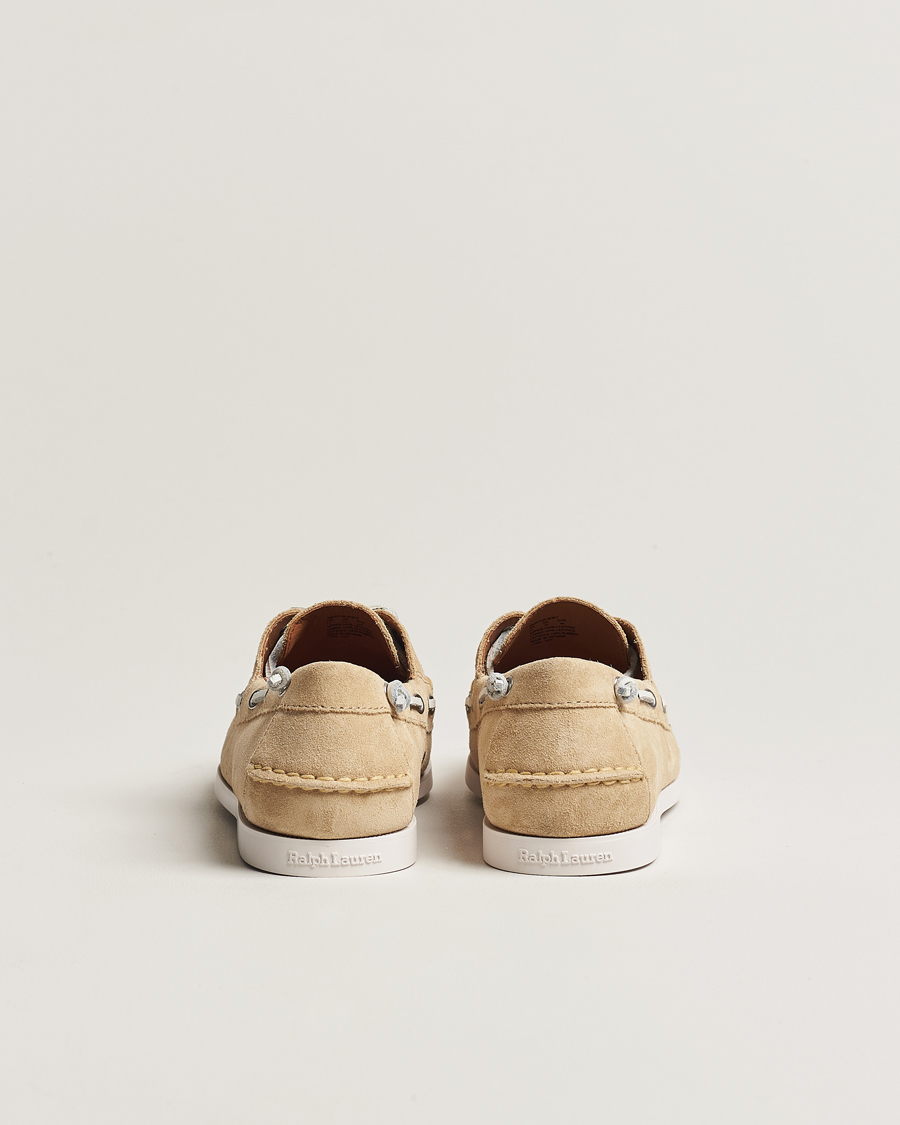 Herren | Polo Ralph Lauren Merton Suede Boat Shoe Bone | Polo Ralph Lauren | Merton Suede Boat Shoe Bone