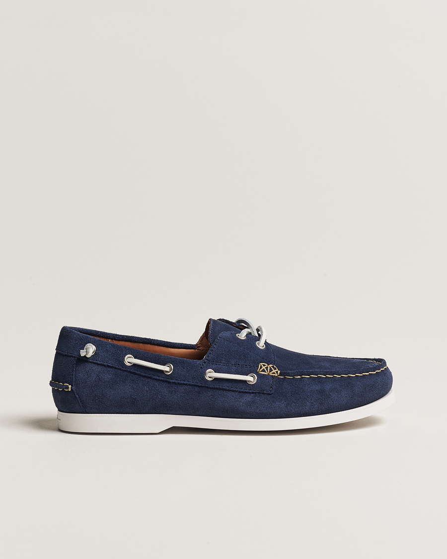 Herren | Polo Ralph Lauren Merton Suede Boat Shoe Hunter Navy | Polo Ralph Lauren | Merton Suede Boat Shoe Hunter Navy