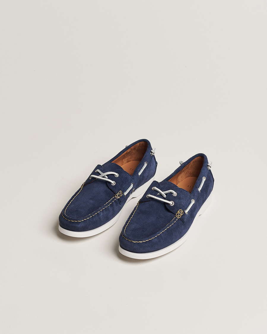 Herren | Polo Ralph Lauren Merton Suede Boat Shoe Hunter Navy | Polo Ralph Lauren | Merton Suede Boat Shoe Hunter Navy