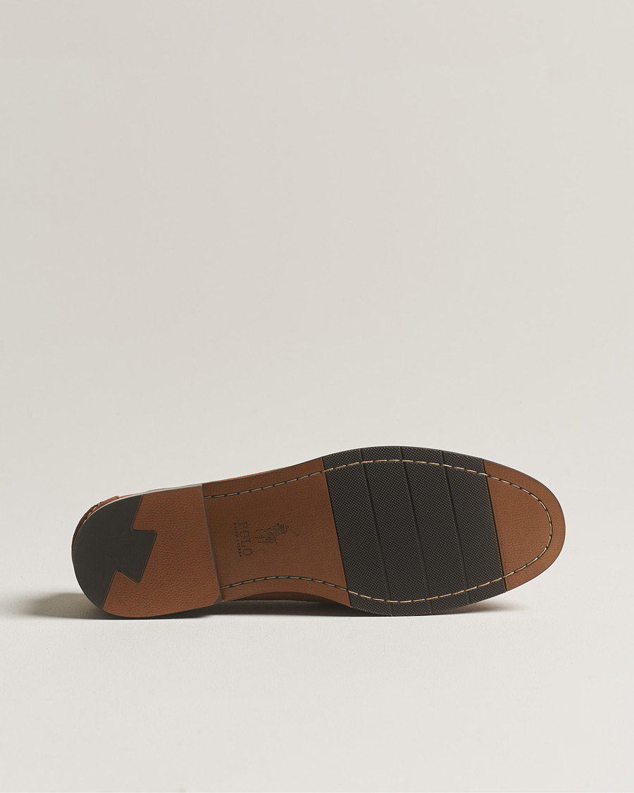 Herren | Polo Ralph Lauren Suede Penny Loafer Teak | Polo Ralph Lauren | Suede Penny Loafer Teak