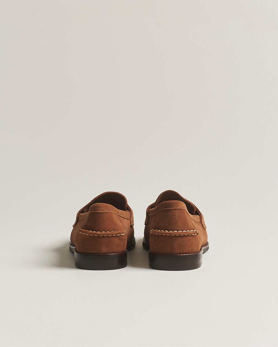 Herren | Polo Ralph Lauren Suede Penny Loafer Teak | Polo Ralph Lauren | Suede Penny Loafer Teak