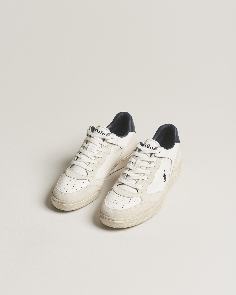 Herren | Schuhe | Polo Ralph Lauren | Court Luxury Leather/Suede Sneaker White