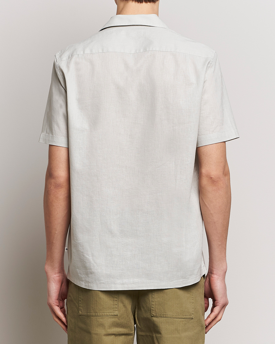 Herren | Hemden | Samsøe Samsøe | Avan Linen/Cotton Short Sleeve Shirt Moonstruck
