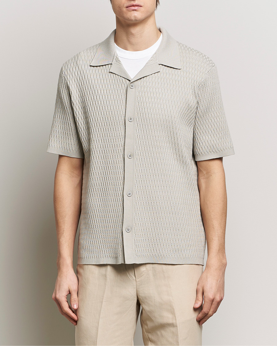 Herren | Kategorie | Samsøe Samsøe | Sagabin Resort Collar Short Sleeve Shirt Moonstruck