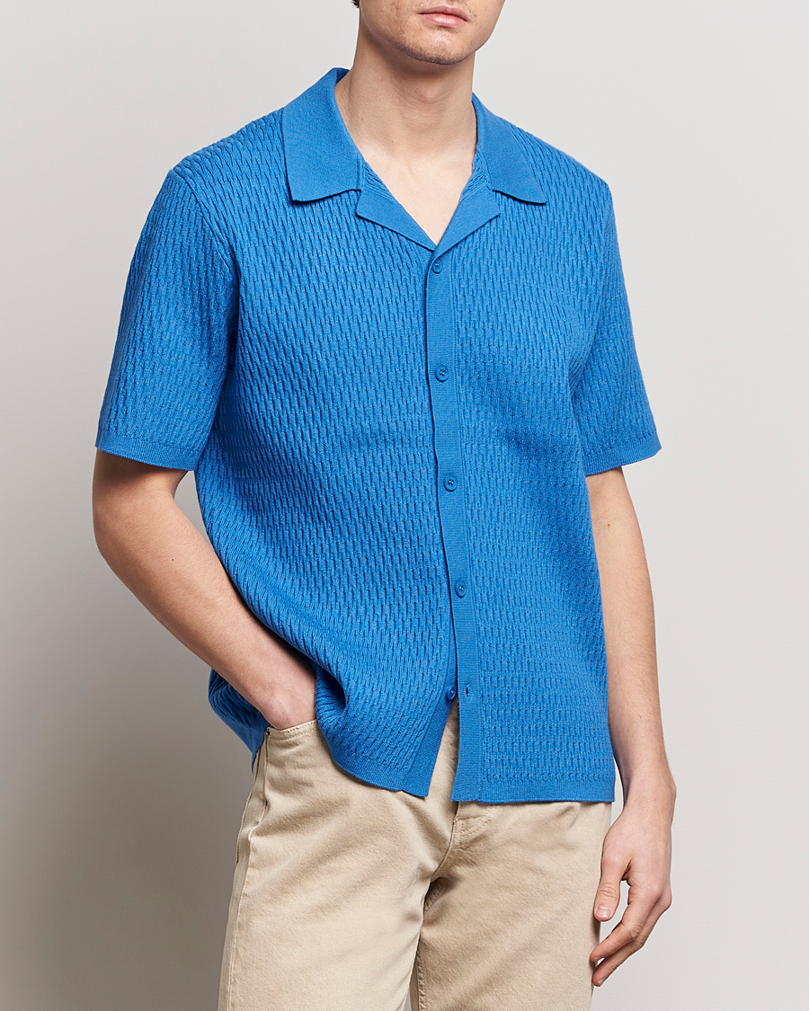 Herren | Kleidung | Samsøe Samsøe | Sagabin Resort Collar Short Sleeve Shirt Super Sonic