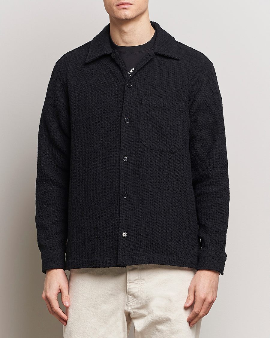 Herren | Freizeithemden | Samsøe Samsøe | Sacastor Knitted Overshirt Black