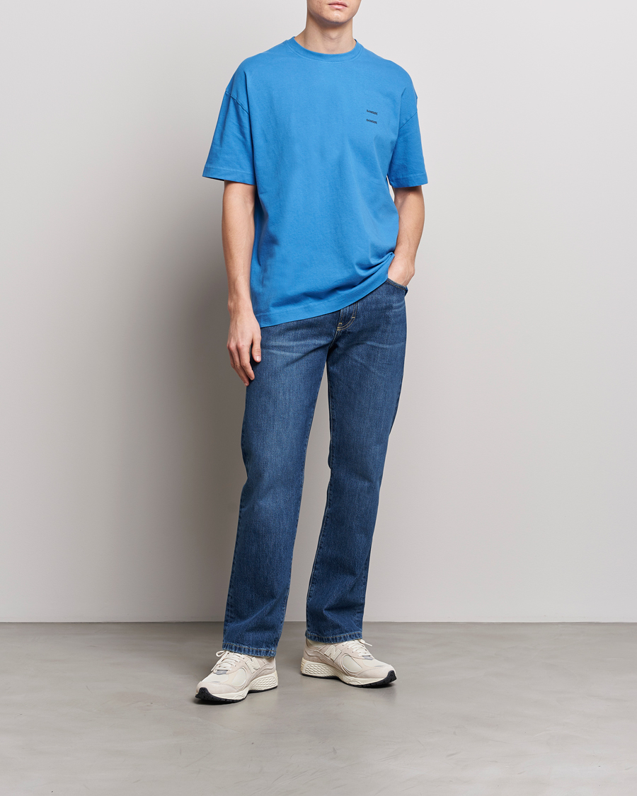 Herren | T-Shirts | Samsøe Samsøe | Joel Organic Cotton T-Shirt Super Sonic
