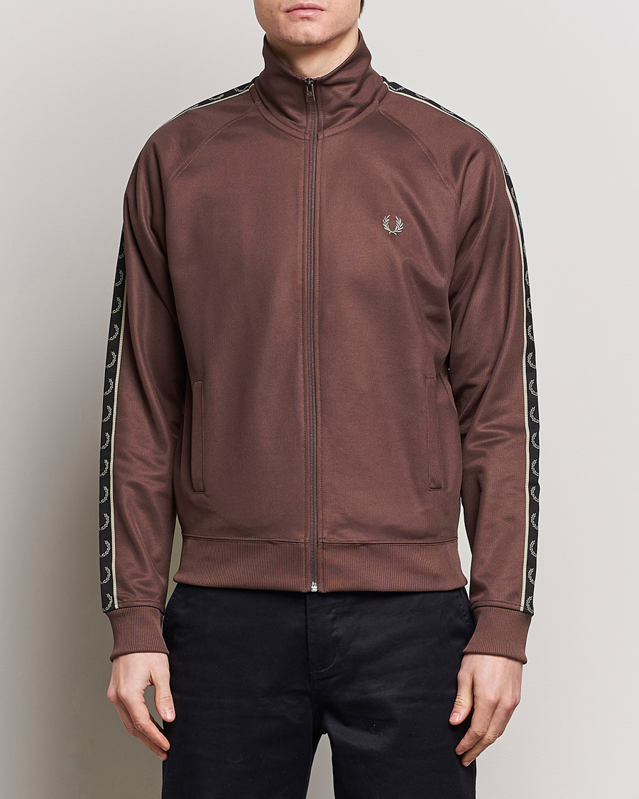 Herren | Fred Perry | Fred Perry | Taped Track Jacket Brick Red