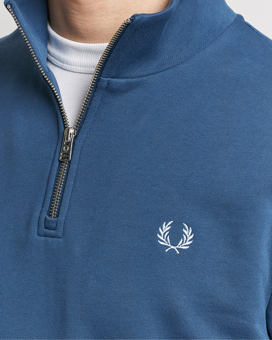 Herren | Pullover | Fred Perry | Half Zip Sweatshirt Midnight Blue
