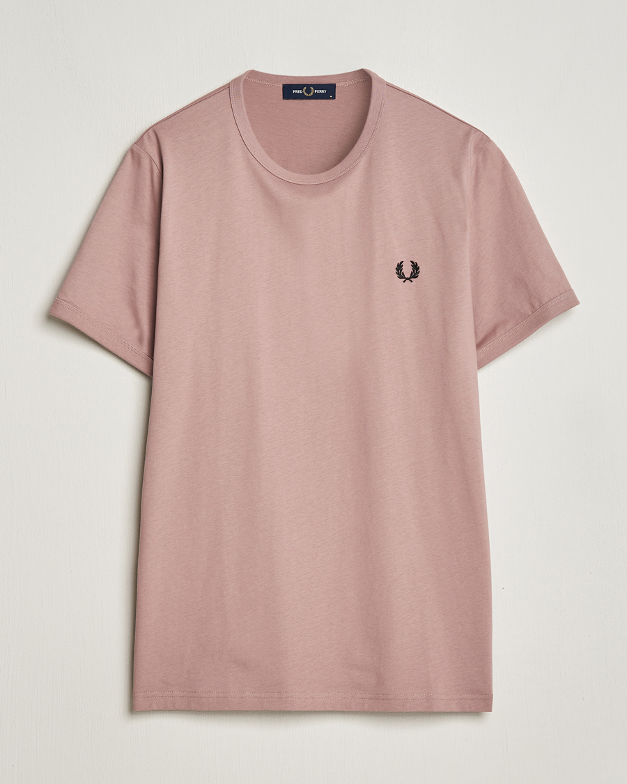 Herren | T-Shirts | Fred Perry | Ringer T-Shirt Dusty Pink