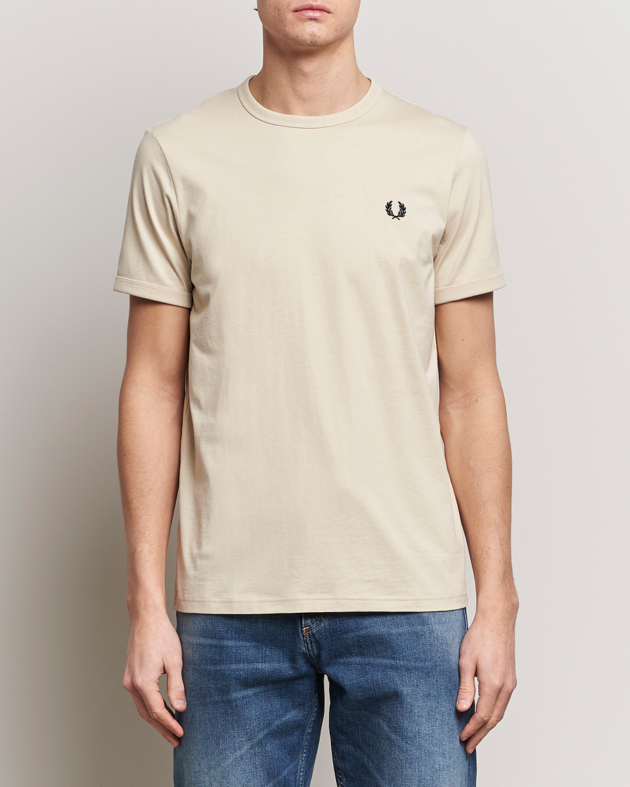 Herren | Fred Perry | Fred Perry | Ringer T-Shirt Oatmeal