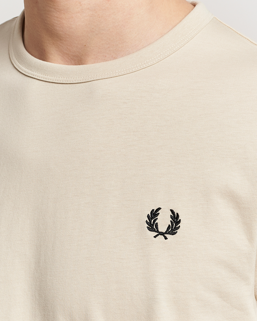 Herren | T-Shirts | Fred Perry | Ringer T-Shirt Oatmeal