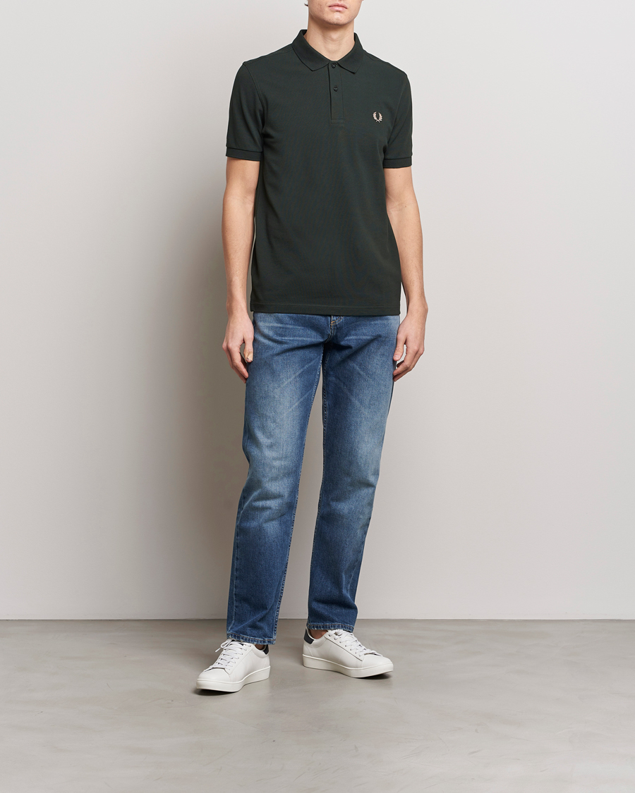 Herren | Poloshirts | Fred Perry | Plain Polo Shirt Night Green