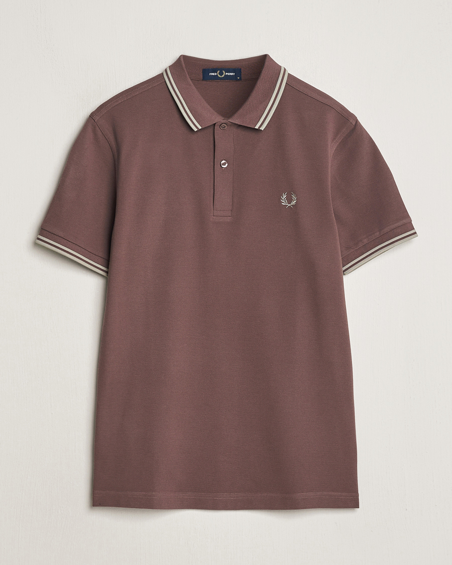 Herren | Poloshirts | Fred Perry | Twin Tipped Polo Shirt Brick Red