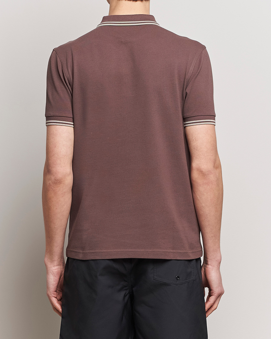 Herren | Poloshirts | Fred Perry | Twin Tipped Polo Shirt Brick Red