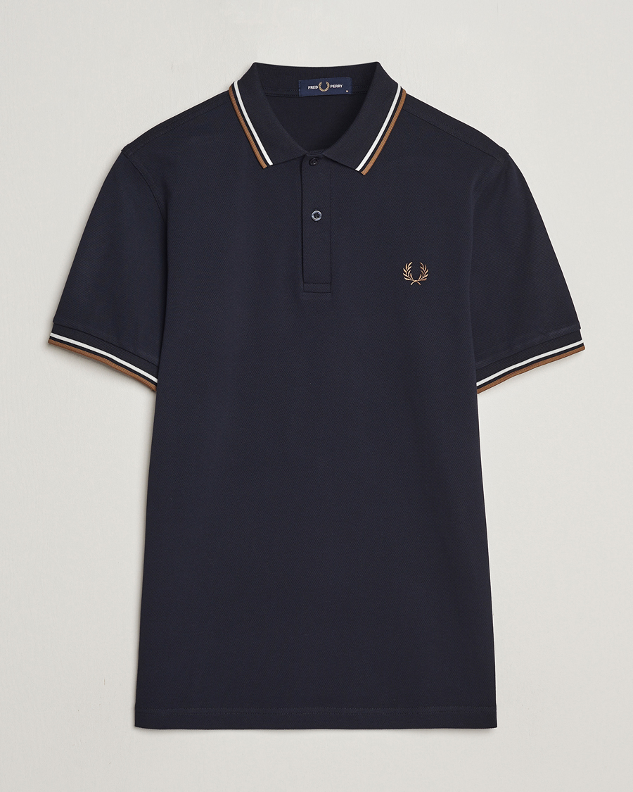 Herren | Poloshirts | Fred Perry | Twin Tipped Polo Shirt Navy