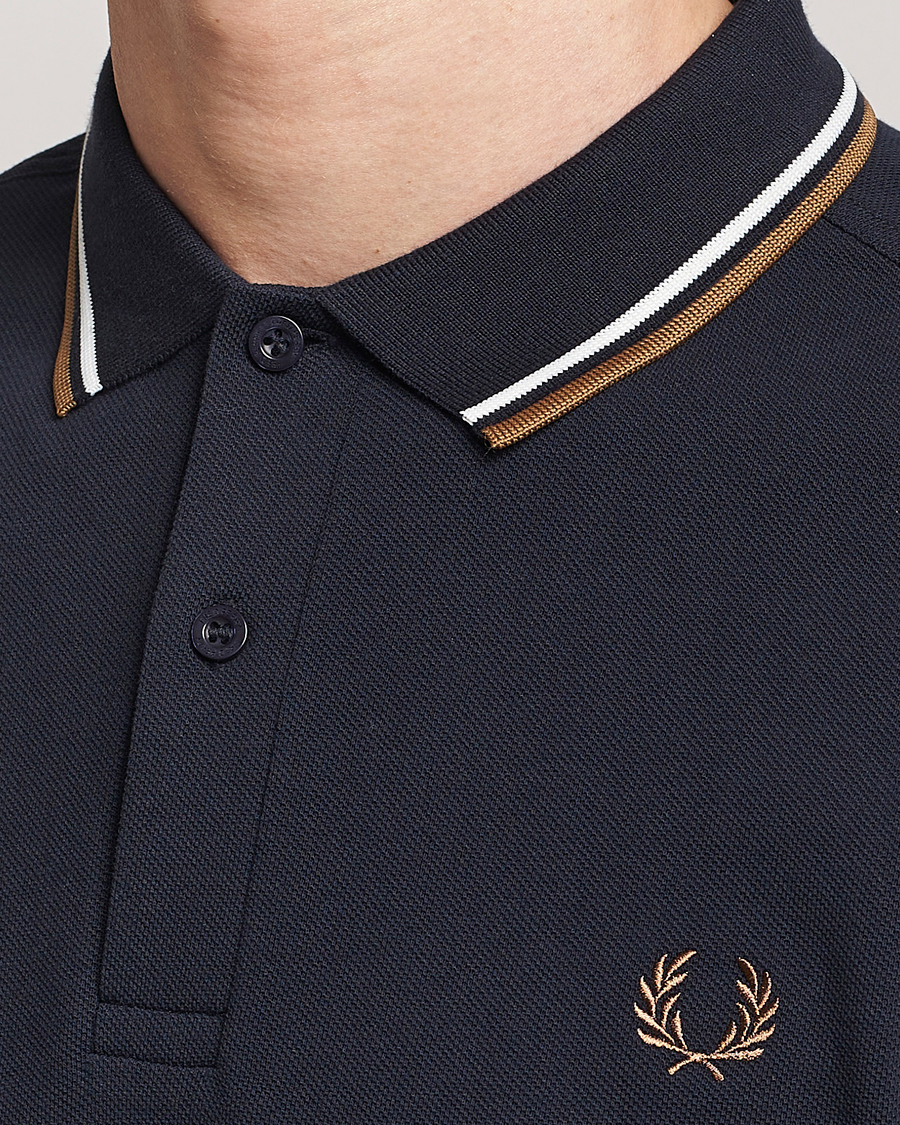 Herren | Poloshirts | Fred Perry | Twin Tipped Polo Shirt Navy