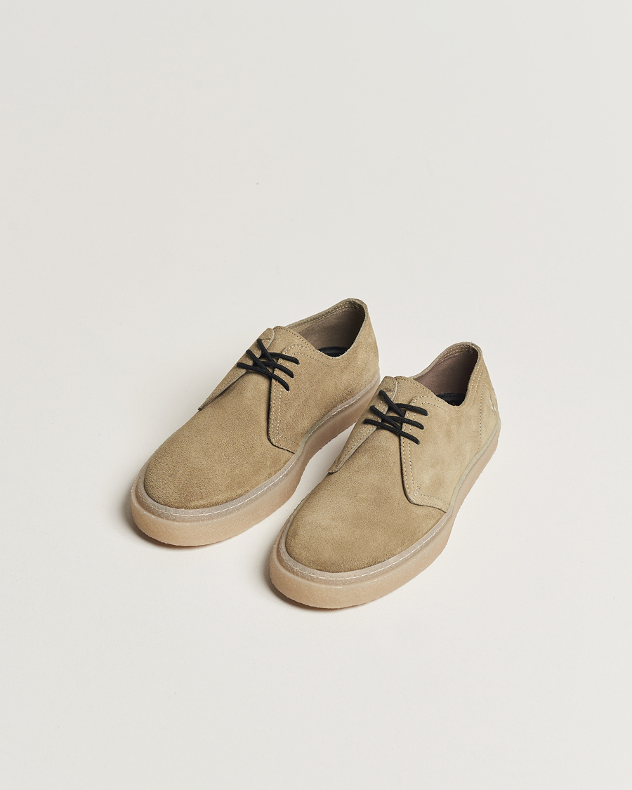 Men | Derby Shoes | Fred Perry | Linden Suede Shoe Warm Grey